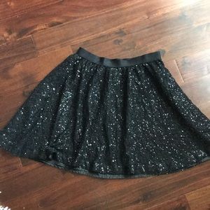 GapKids black sequence skirt